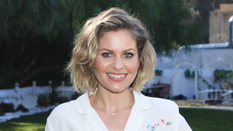 Candace Cameron Bure smiling in close-up