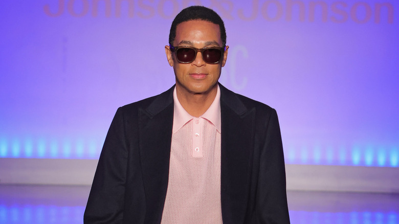 Don Lemmon walking the line at a fashion show in New York City in 2025