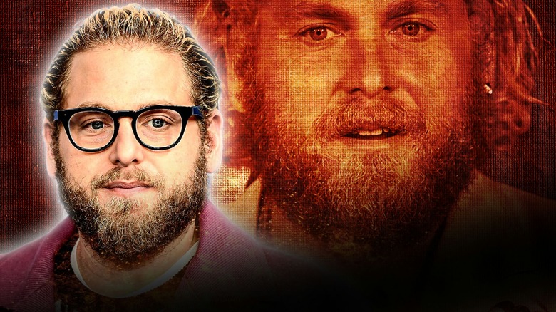 side by side photos of Jonah Hill