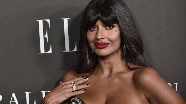 Jameela Jamil posing