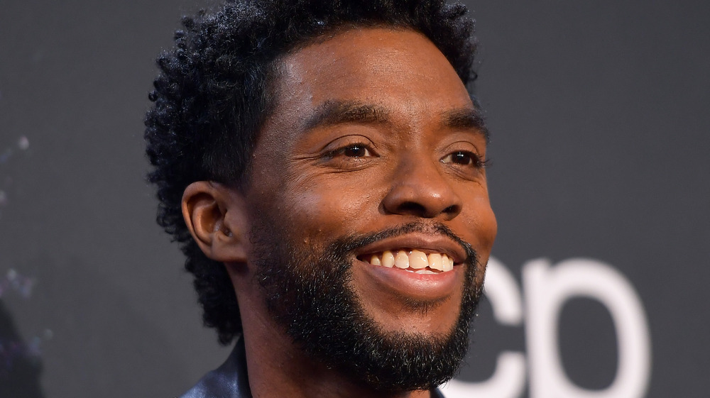 Chadwick Boseman smiling