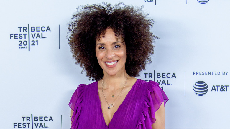 Karyn Parsons smiling