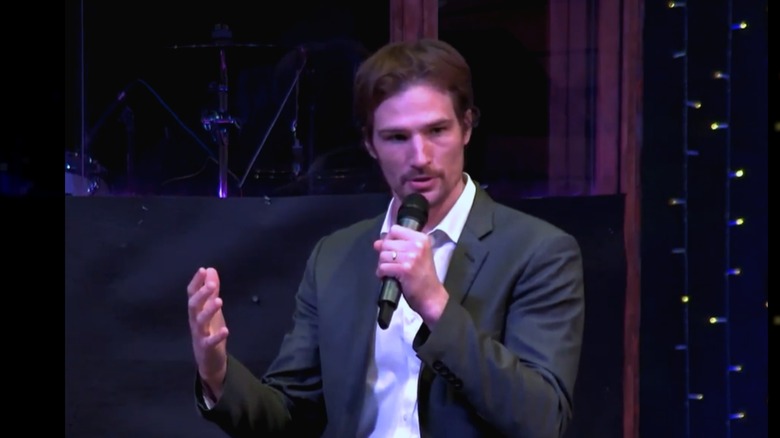 Lucas Babin during an interview