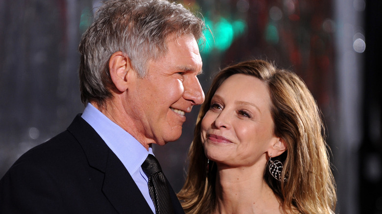 Harrison Ford and Calista Flockhart on the red carpet