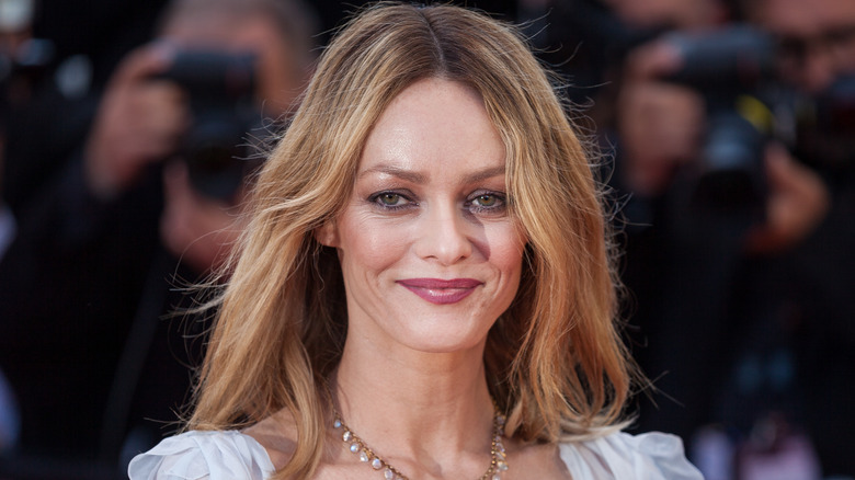 Vanessa Paradis smiling