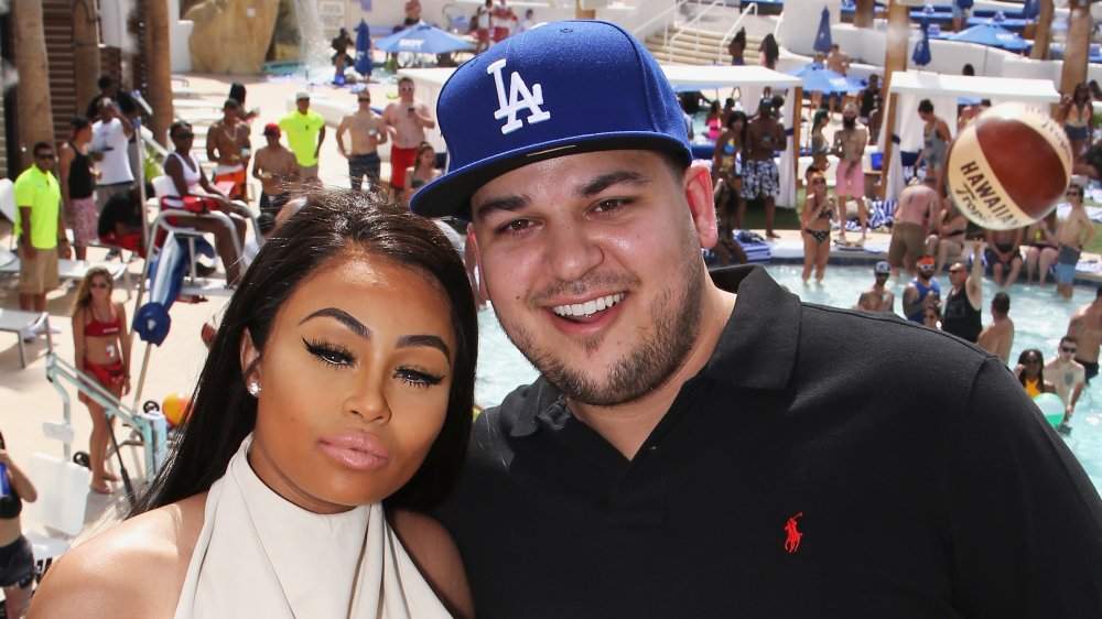 Blac Chyna and Rob Kardashian at the Sky Beach Club at the Tropicana Las Vegas 