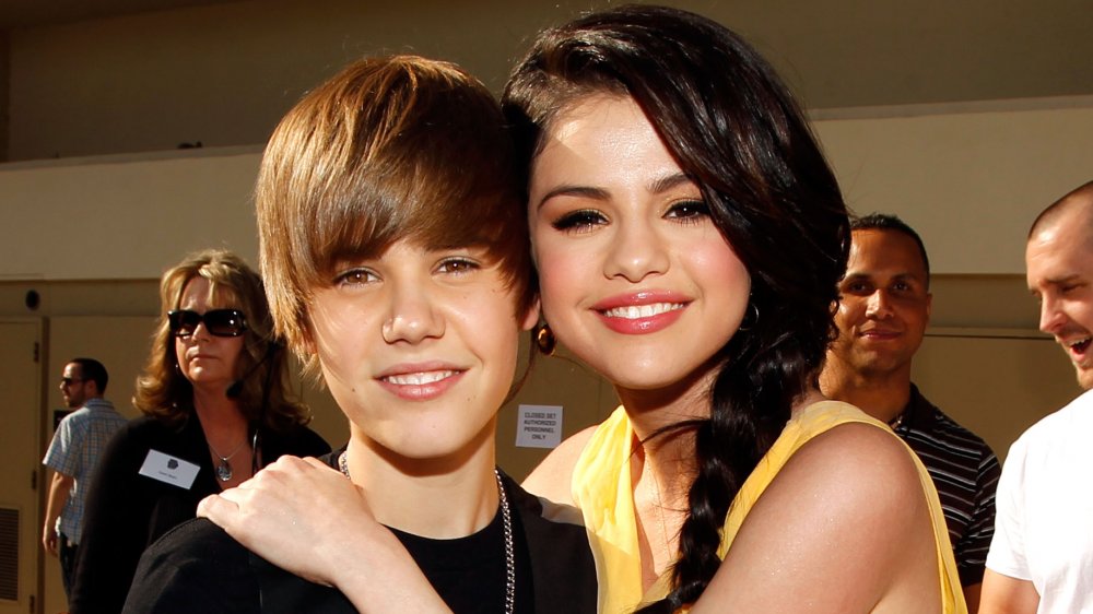 Justin Bieber and Selena Gomez at Nickelodeon's 23rd Annual Kids' Choice Awards