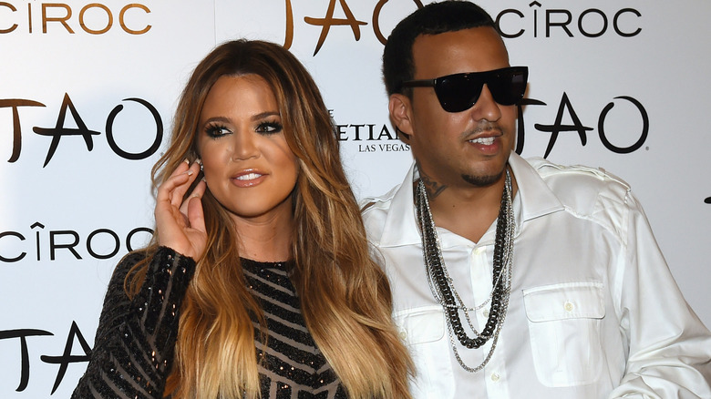 Khloe Kardashian and French Montana at the Tao nightclub at The Venetian Las Vegas