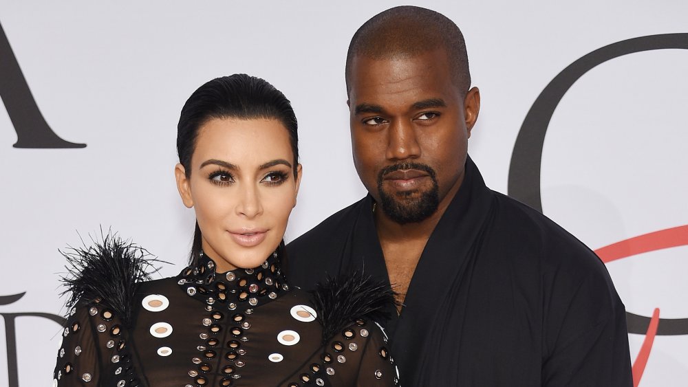 Kim Kardashian and Kanye West at the 2015 CFDA Fashion Awards