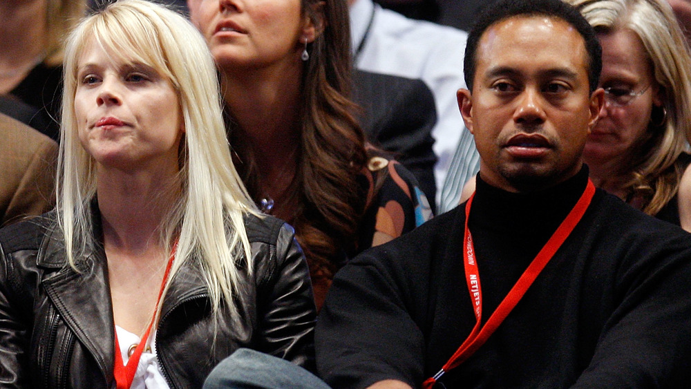 Tiger Woods and Elin Nordegren at an event