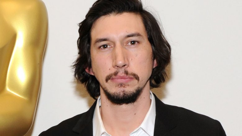 Adam Driver with mustache and goatee