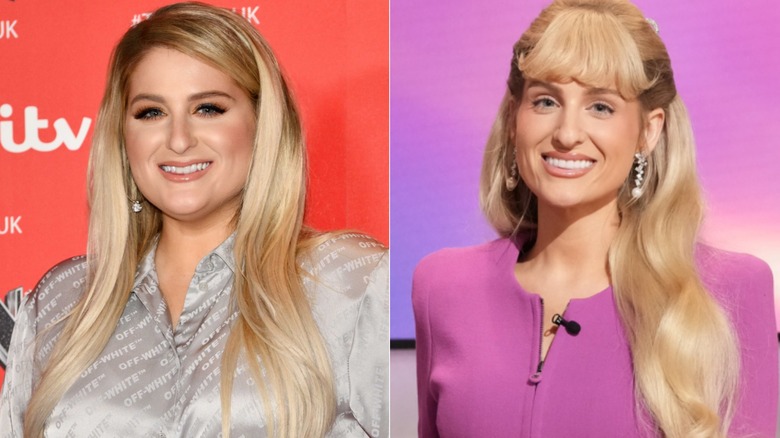 Pop singer Meghan Trainor before and after her transformation