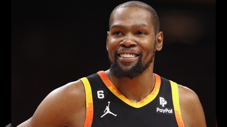 Kevin Durant smiling