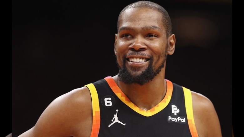 Kevin Durant smiling