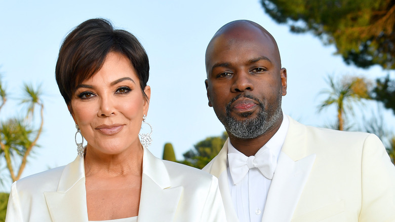 Kris Jenner and Corey Gamble posing