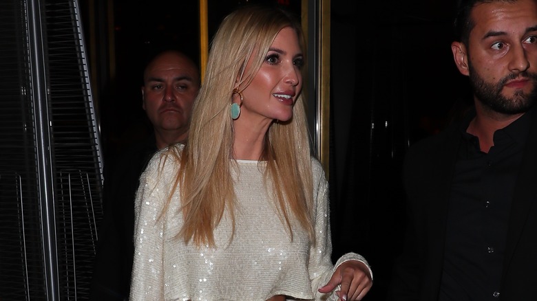 Ivanka Trump entering a party