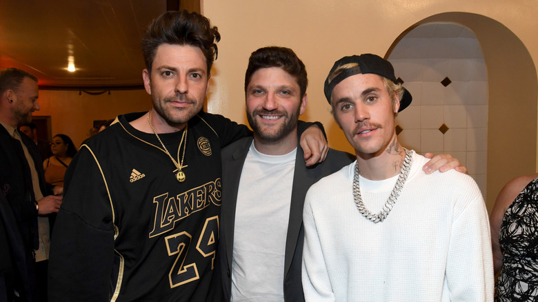 Ryan Good, Michael Ratner, and Justin Bieber at the premiere of Justin Bieber: Seasons
