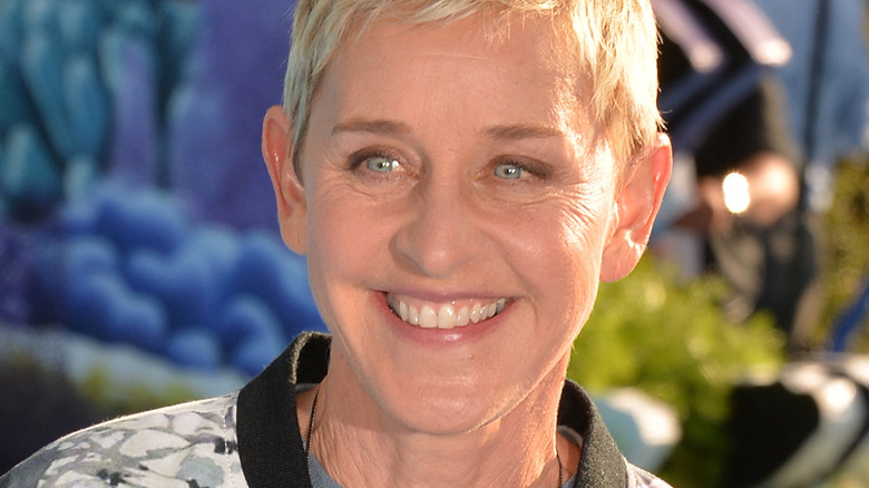 Ellen DeGeneres smiling
