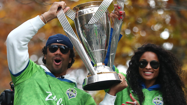 Russell Wilson and Ciara