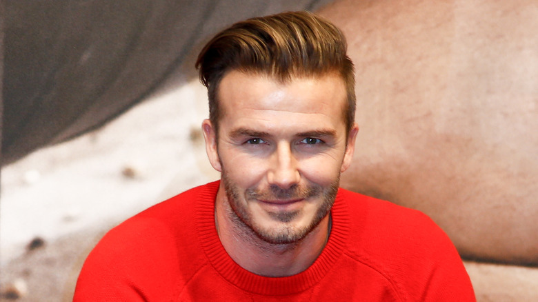 David Beckham smiling