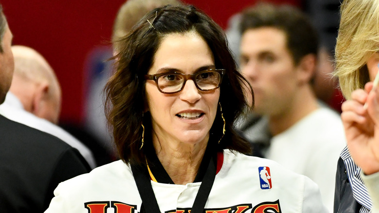 Jami Gerts at basketball game