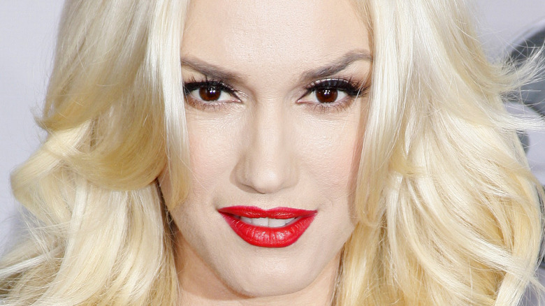 Gwen Stefani looking at camera