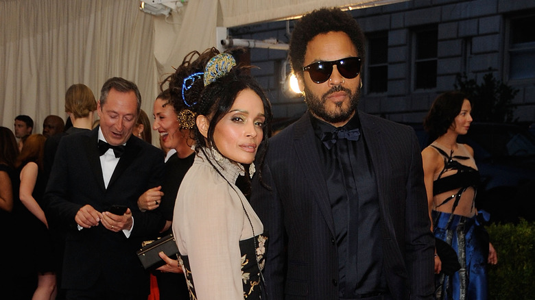 Lisa Bonet and Lenny Kravitz at the Met Gala