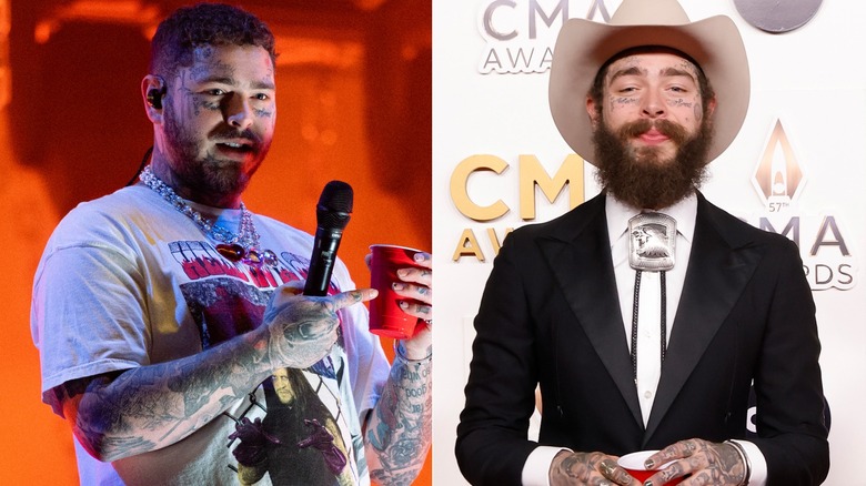Post Malone smiling