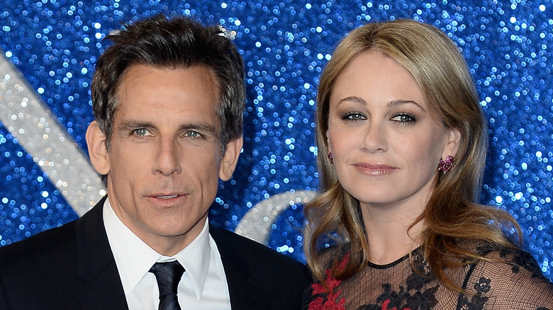Ben Stiller posing with Christine Taylor