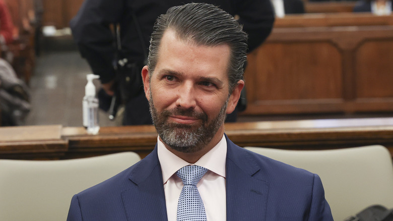 Donald Trump Jr. smirking