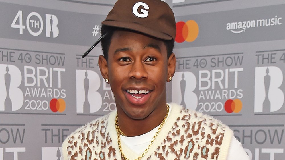Tyler, the Creator looking surprised 