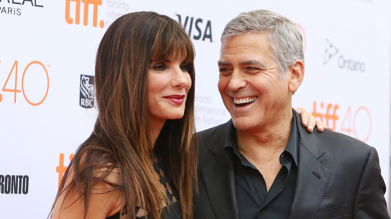 Sandra Bullock and George Clooney