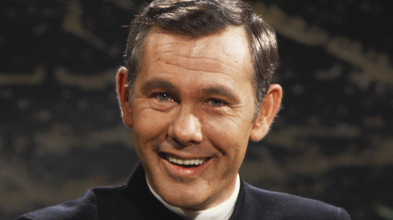 Johnny Carson in hosting mode