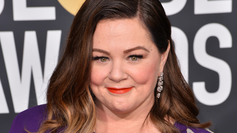 Melissa McCarthy smiling on red carpet