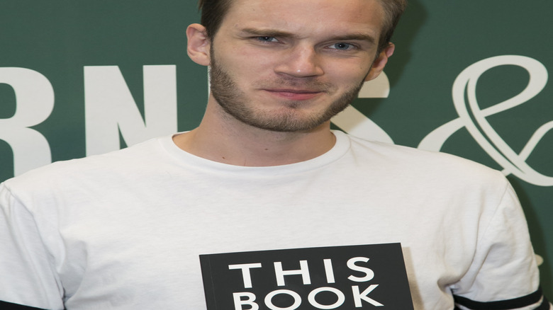 PewDiePie on the red carpet in 2015