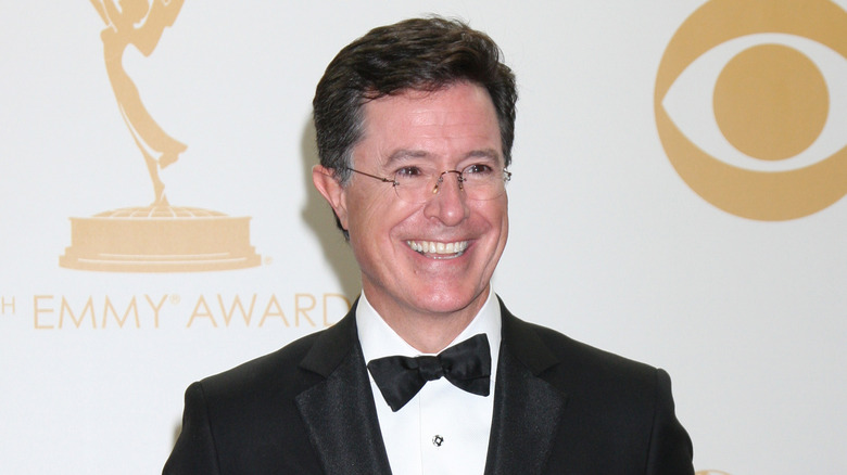 Stephen Colbert grinning