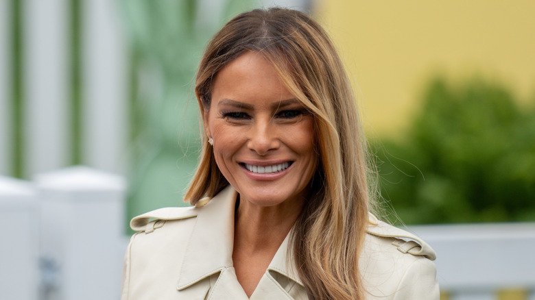 Melania Trump posing