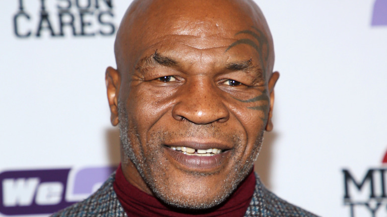 Mike Tyson smiling