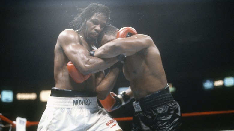 Mike Tyson and Mitch Green boxing