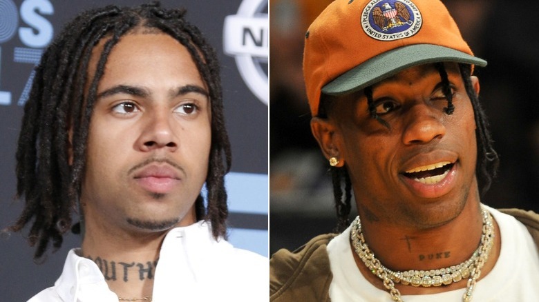 Vic Mensa (left) and Travis Scott (right)