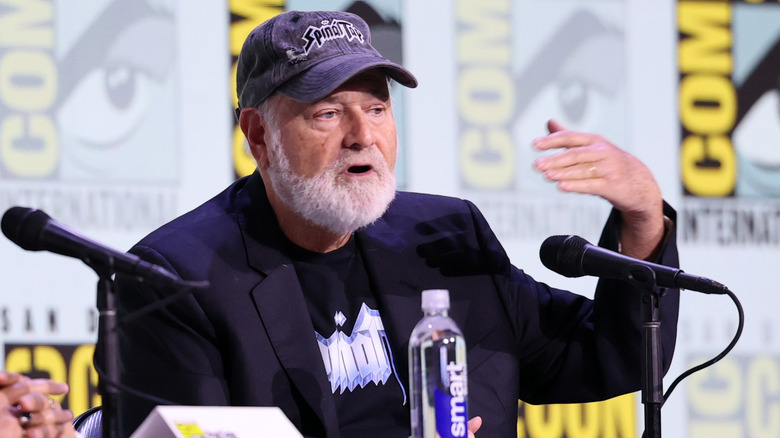 Rob Reiner gesturing while speaking at San Diego ComicCon