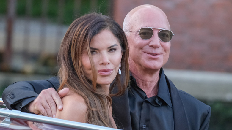 Lauren Sanchez and Jeff Bezos in Italy