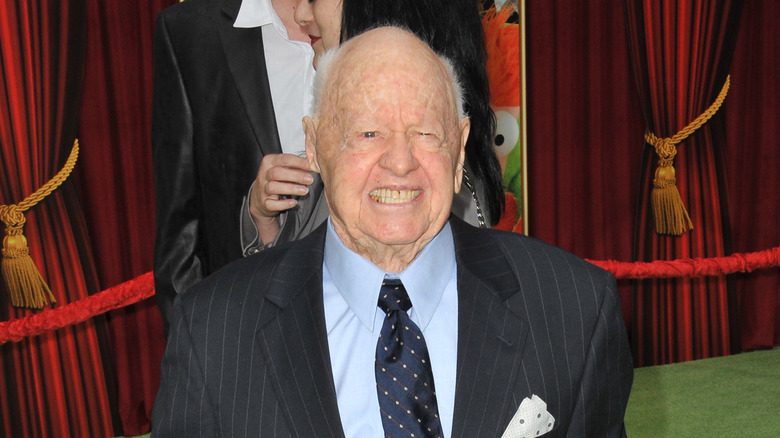 Mickey Rooney smiling