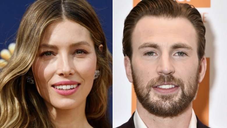 Chris Evans and Jessica Biel