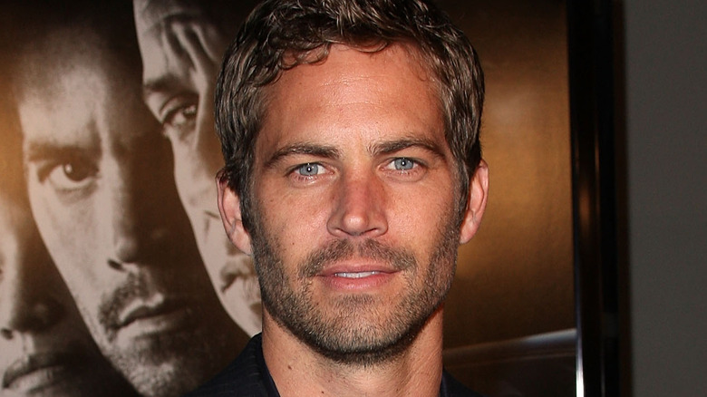 Paul Walker wearing black