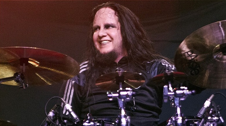 Drummer Joey Jordison smiling 