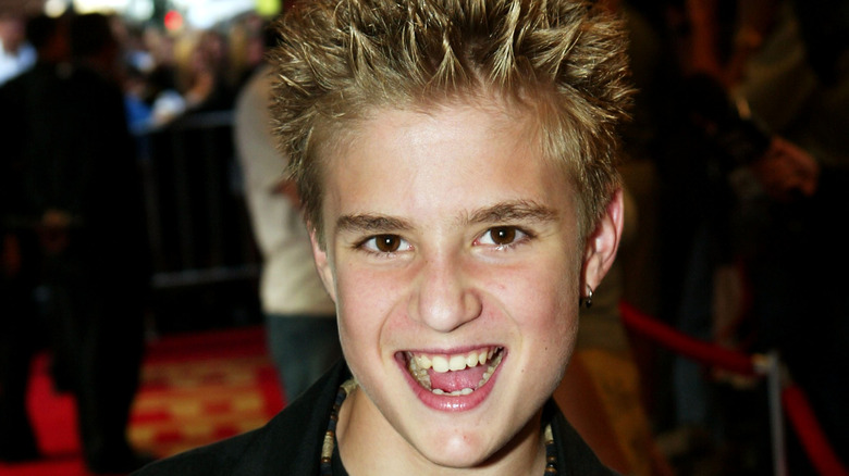 Kevin Clark grinning, open mouth