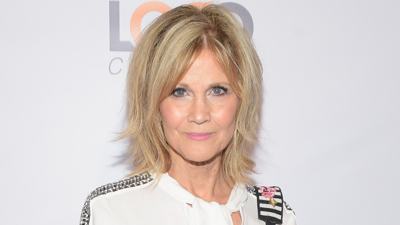 Markie Post smirking 