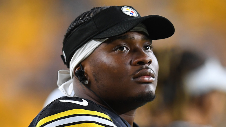 Dwayne Haskins on the field