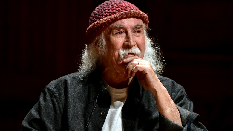 David Crosby on stage